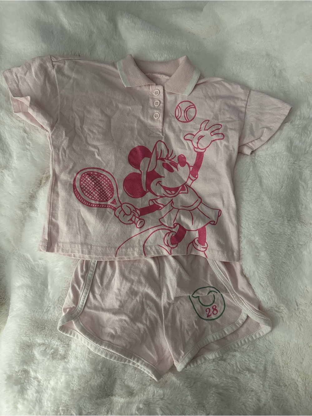Girls' Pink Minnie Mouse set